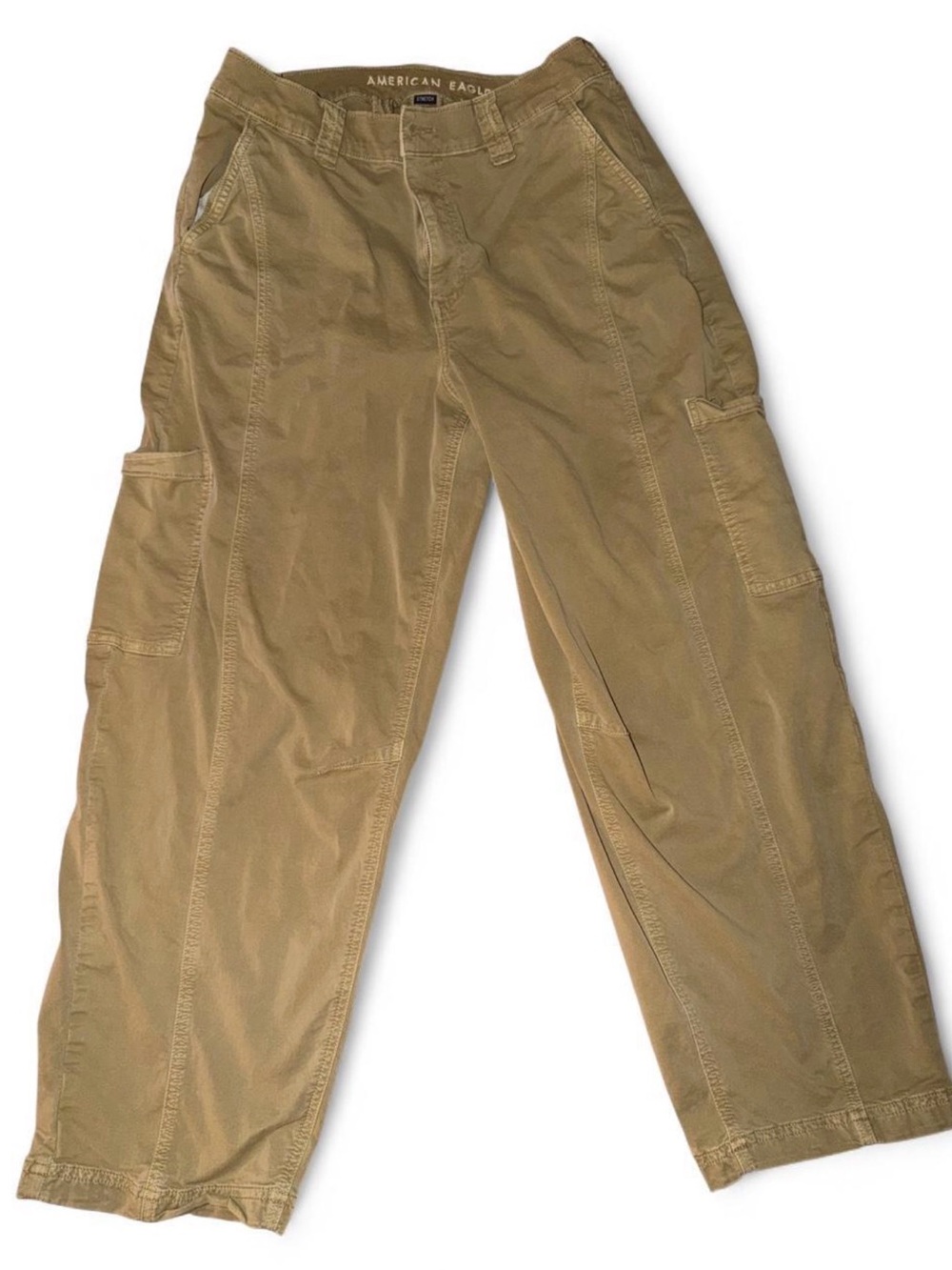 American Eagle Stretch Cargo Pants Women’s Size 10 Regular Khaki